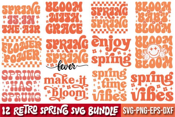 12 Retro Spring SVG Bundle Review