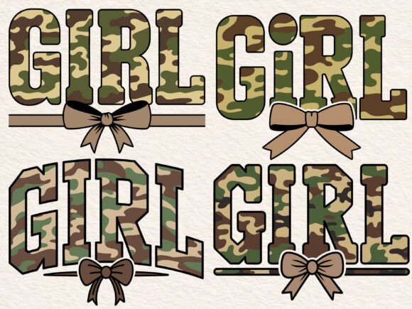 Camo Girl Coquette Design Retro Svg Png