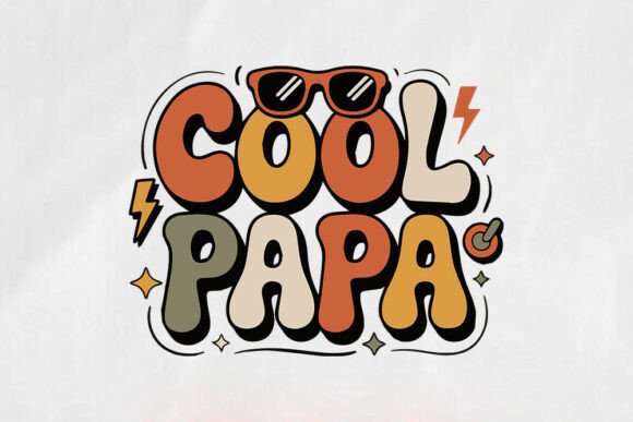 Cool Papa SVG Retro Dad Shirt Design