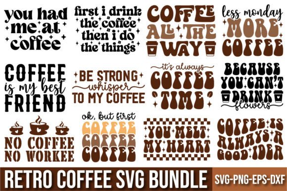 Retro Coffee Svg Bundle File