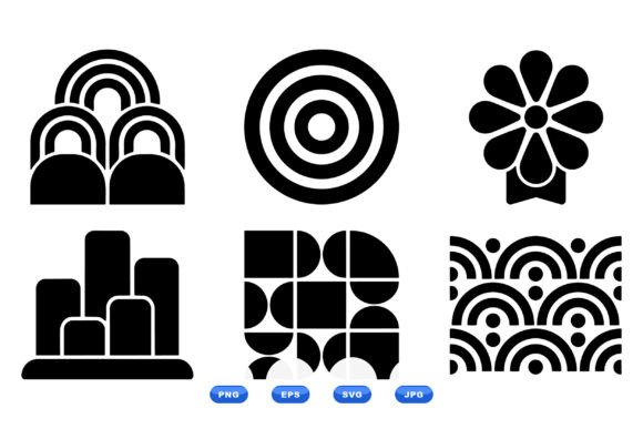 Retro Geometric SVG Icons Embroidery Review