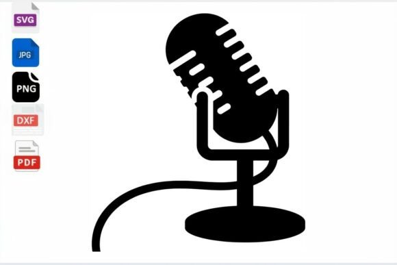 Retro Microphone SVG Review