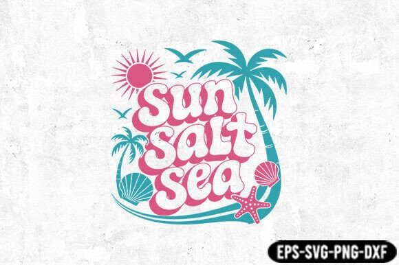 Sun Salt Sea Retro SVG Review